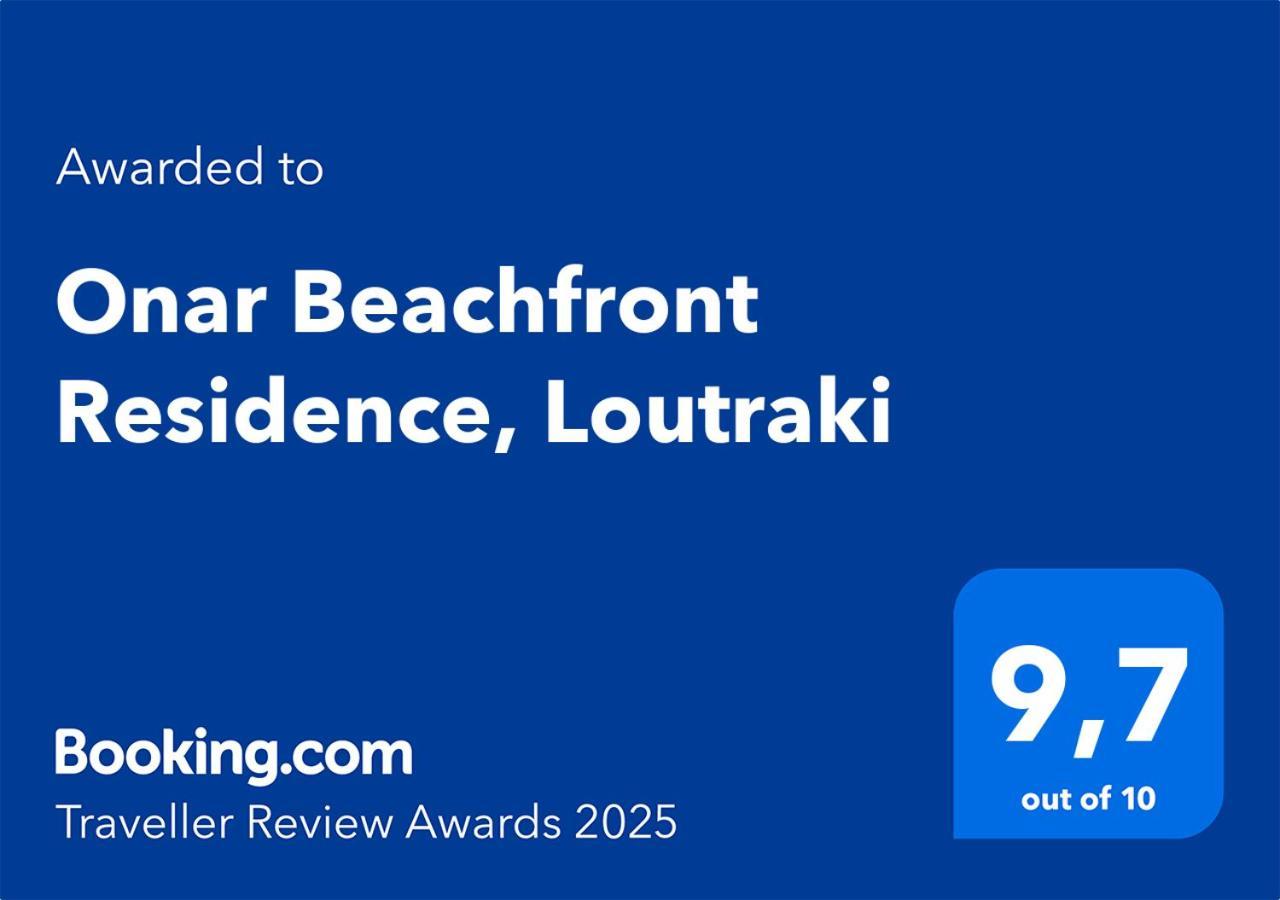 Onar Beachfront Residence, Loutraki Extérieur photo